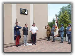 Odhalení pamětní desky legionáře Fr.Kočárníka - Hlízov 9.6.2018